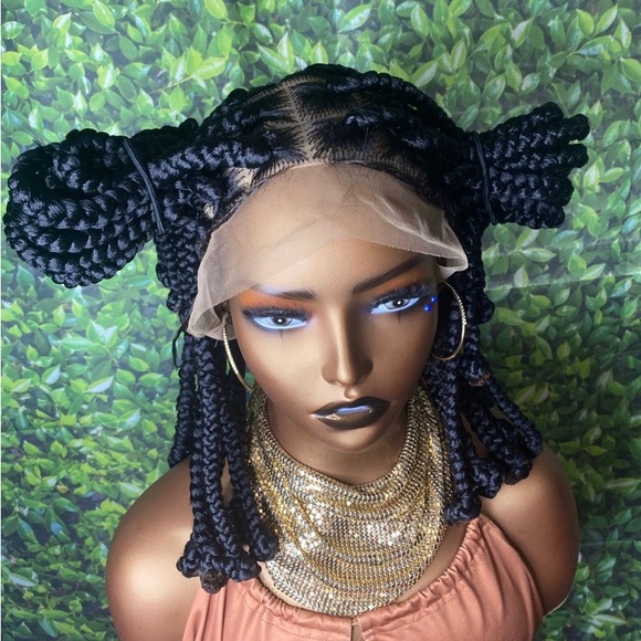 Full lace bob style wigs with adjustable straps